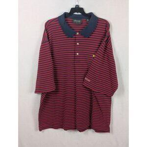 Y2K Masters Collection PGA Masters Striped Polo Red/Blue Men's Size XL